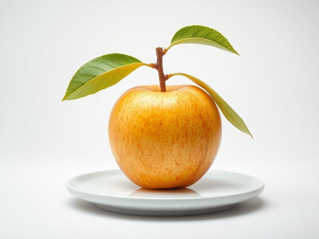 Una manzana grande, ilustración simple