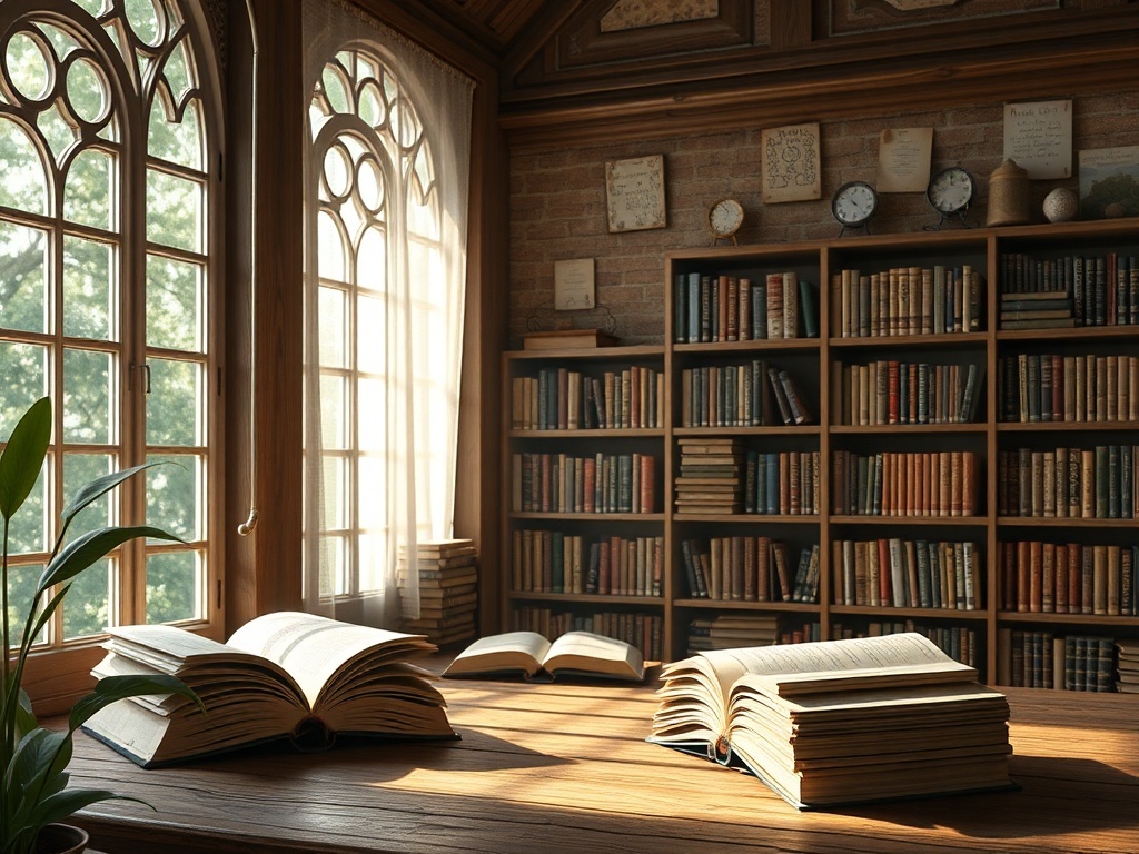 Una pila de libros, ilustración simple