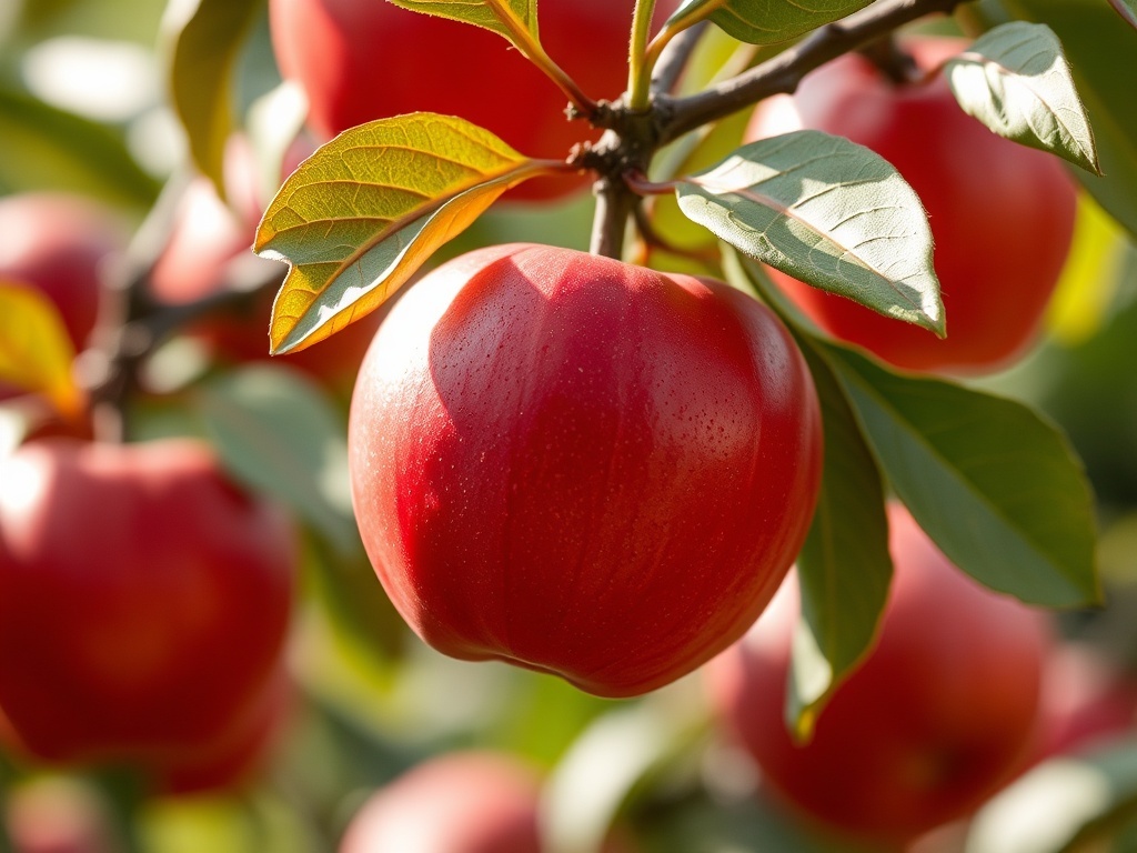 Una manzana roja, ilustración simple, para representar 苹果