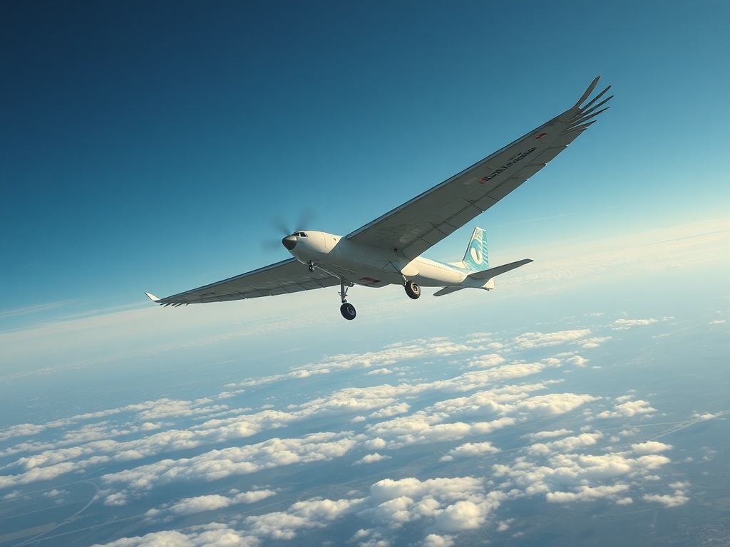 Un avión, ilustración simple