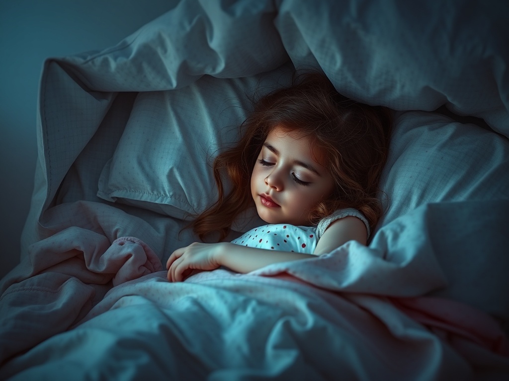 Una persona durmiendo, ilustración simple